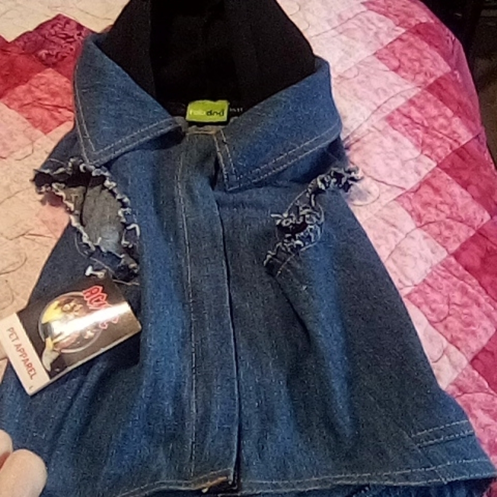 FAB dog brand AC/DC  Dog jacket. Size large